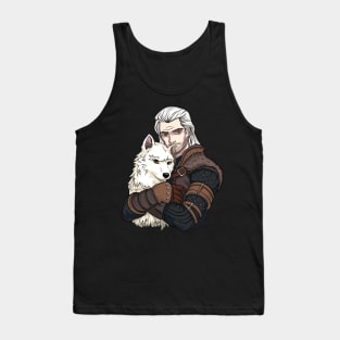 The Witcher and The White Wolf Tank Top